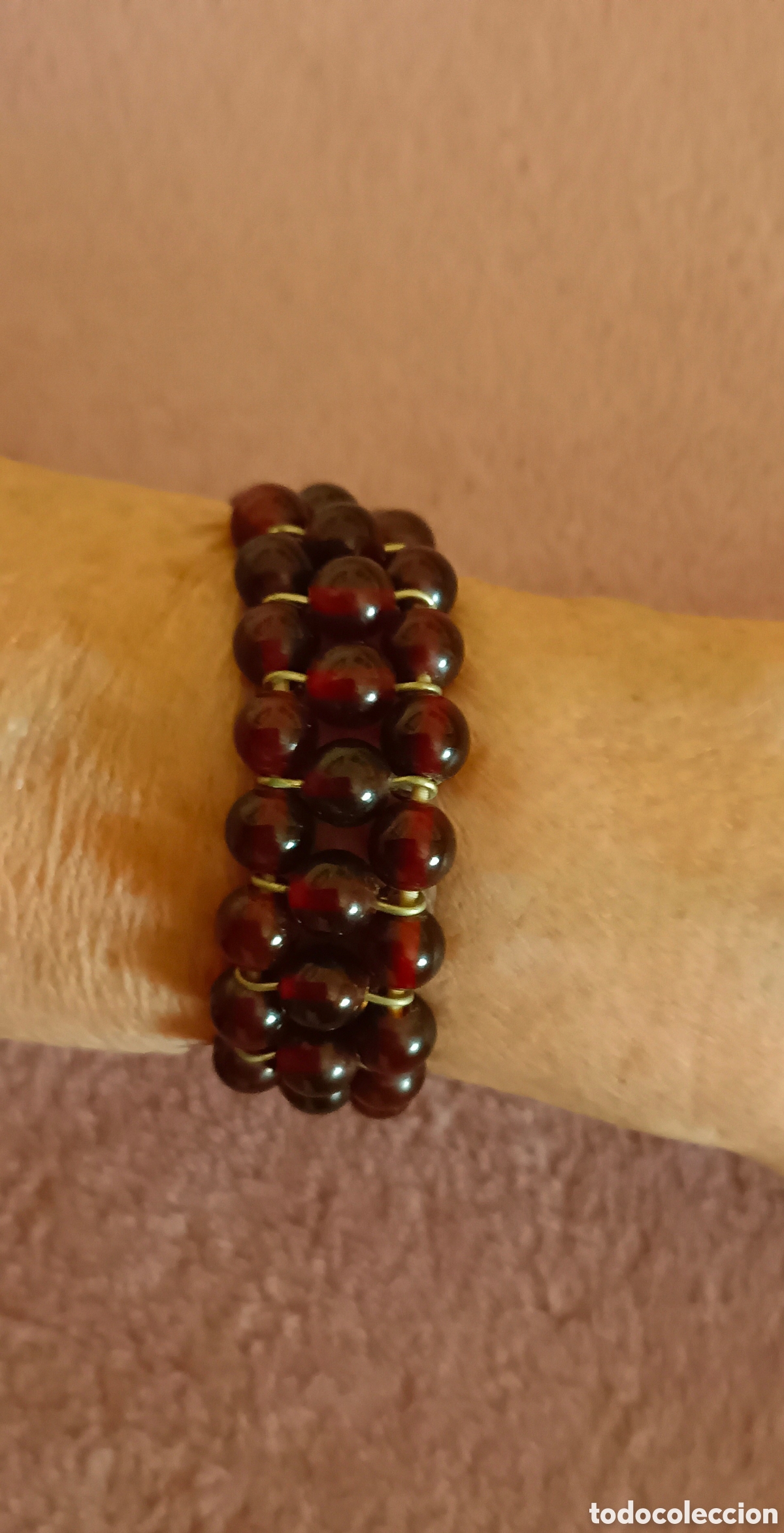 Joyeria: Pulsera el&aacute;stica con cuentas esf&eacute;ricas - Foto 1