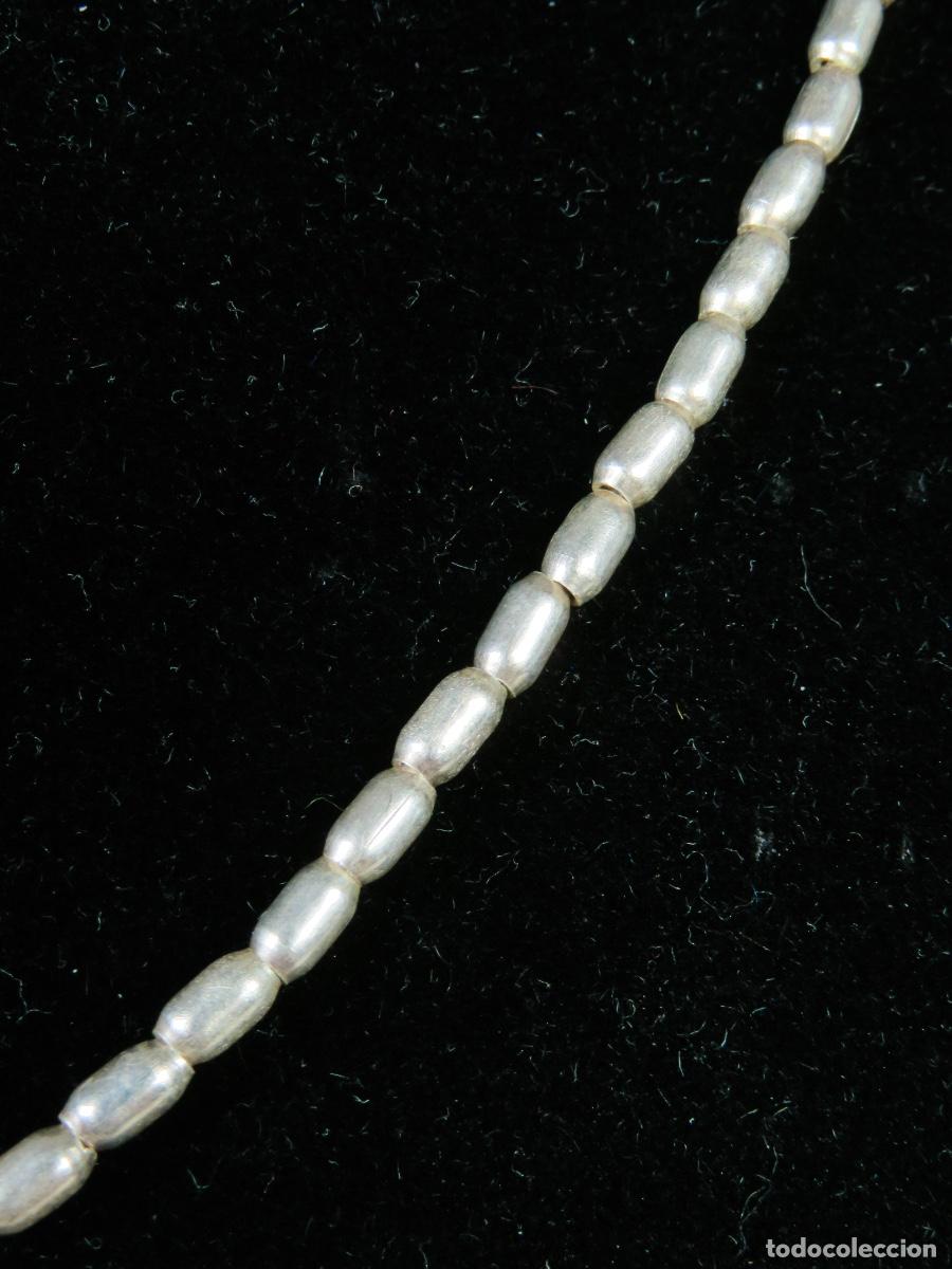Joyeria: Collar cuentas plata de ley marcada 925 - Foto 2