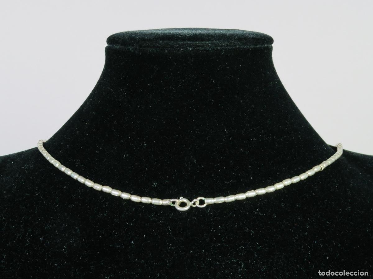 Joyeria: Collar cuentas plata de ley marcada 925 - Foto 3