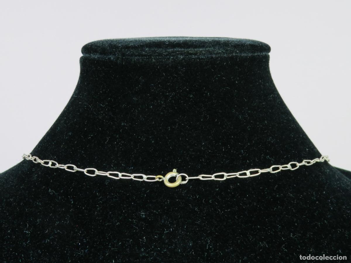Joyeria: Conjunto collar pendientes plata de ley malla flores - Foto 6