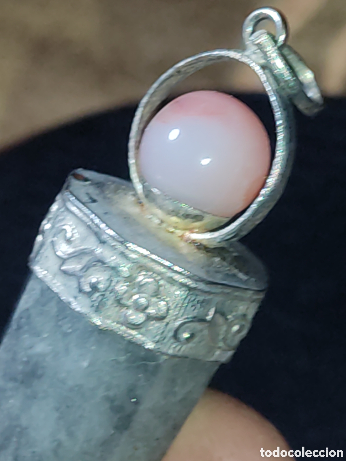Joyeria: Hermoso colgante p&eacute;ndulo de cuarzo gris. - Foto 5