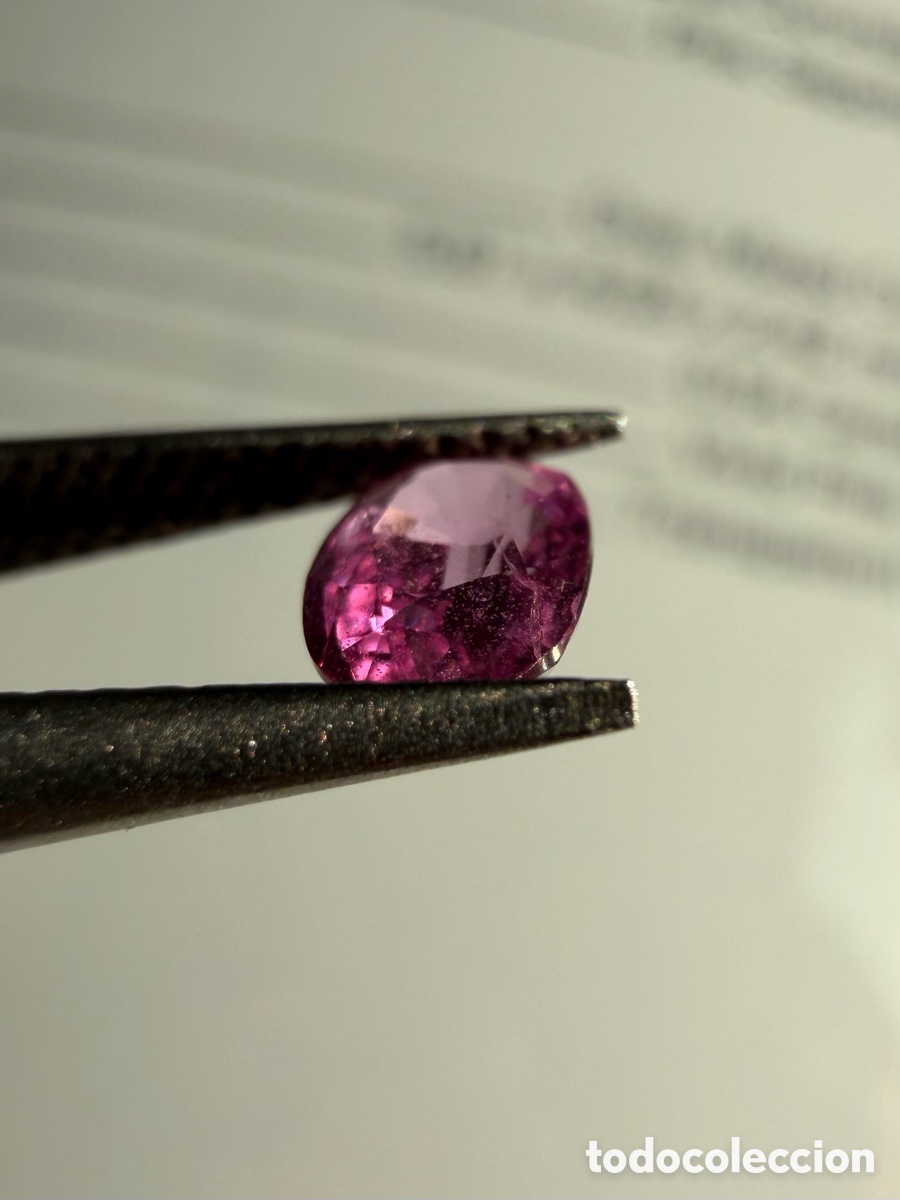 Joyeria: Zafiro certificado rosa v&iacute;vido. - Foto 6