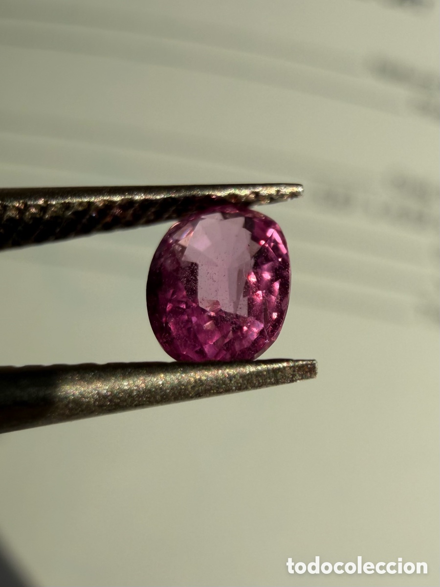 Joyeria: Zafiro certificado rosa v&iacute;vido. - Foto 7