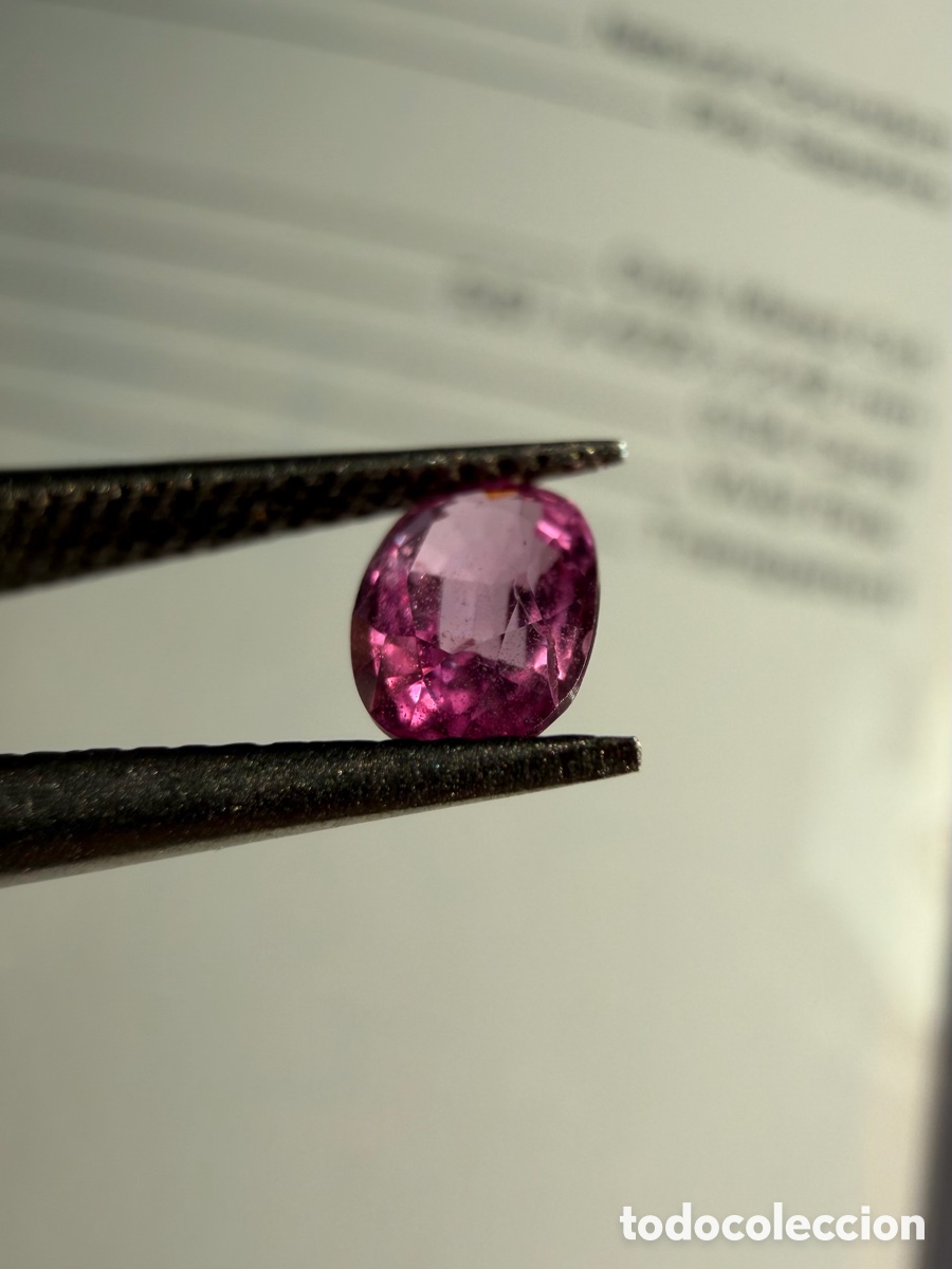 Joyeria: Zafiro certificado rosa v&iacute;vido. - Foto 10