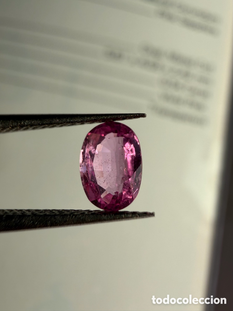 Joyeria: Zafiro certificado rosa v&iacute;vido. - Foto 11