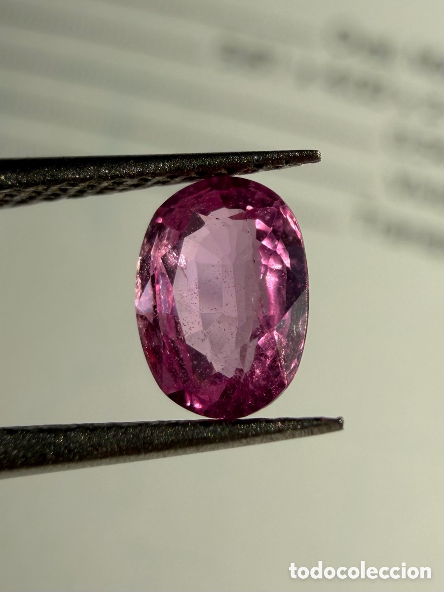 Joyeria: Zafiro certificado rosa v&iacute;vido. - Foto 1