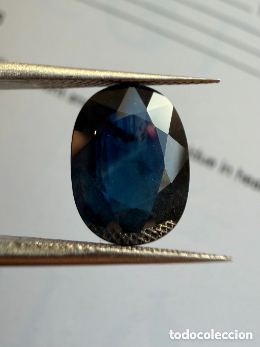 Joyeria: Zafiro certificado 5 quilates azul. - Foto 2