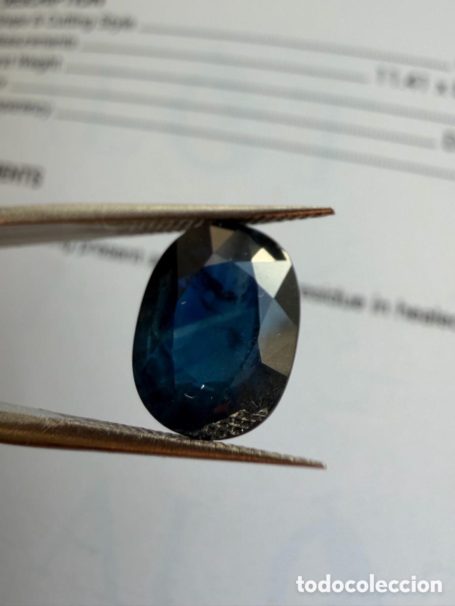 Joyeria: Zafiro certificado 5 quilates azul. - Foto 4