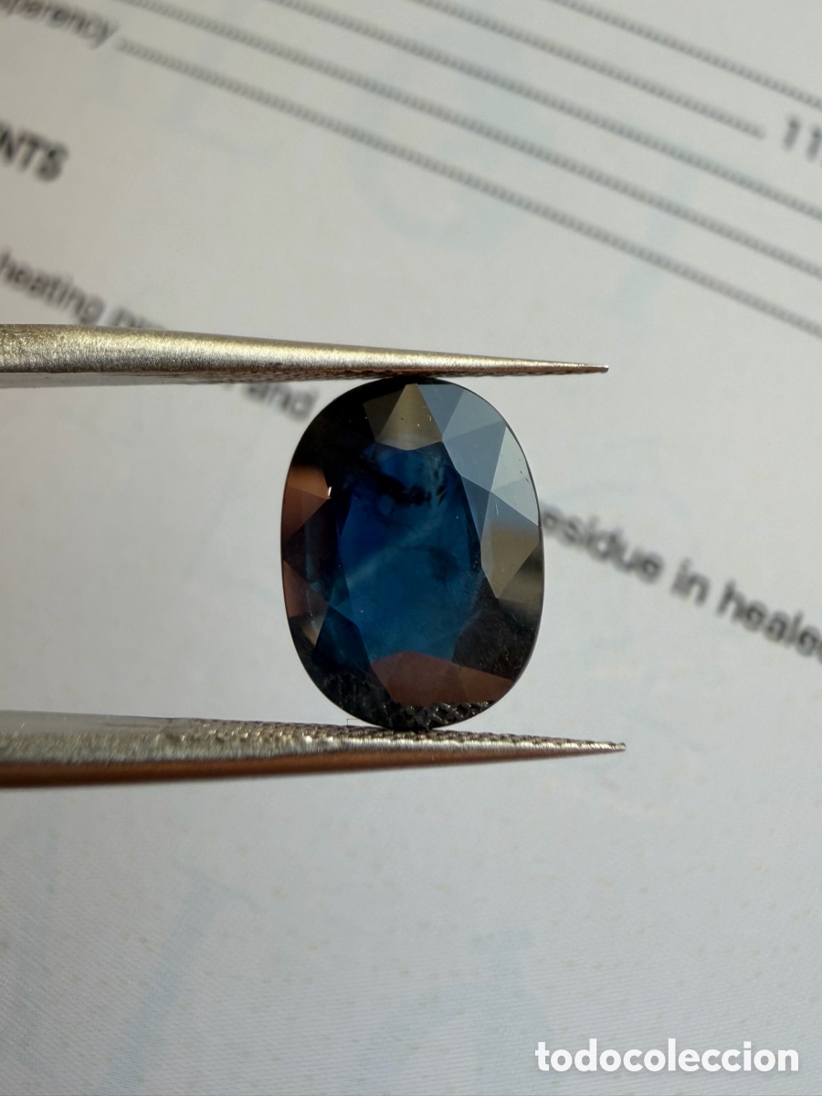 Joyeria: Zafiro certificado 5 quilates azul. - Foto 7