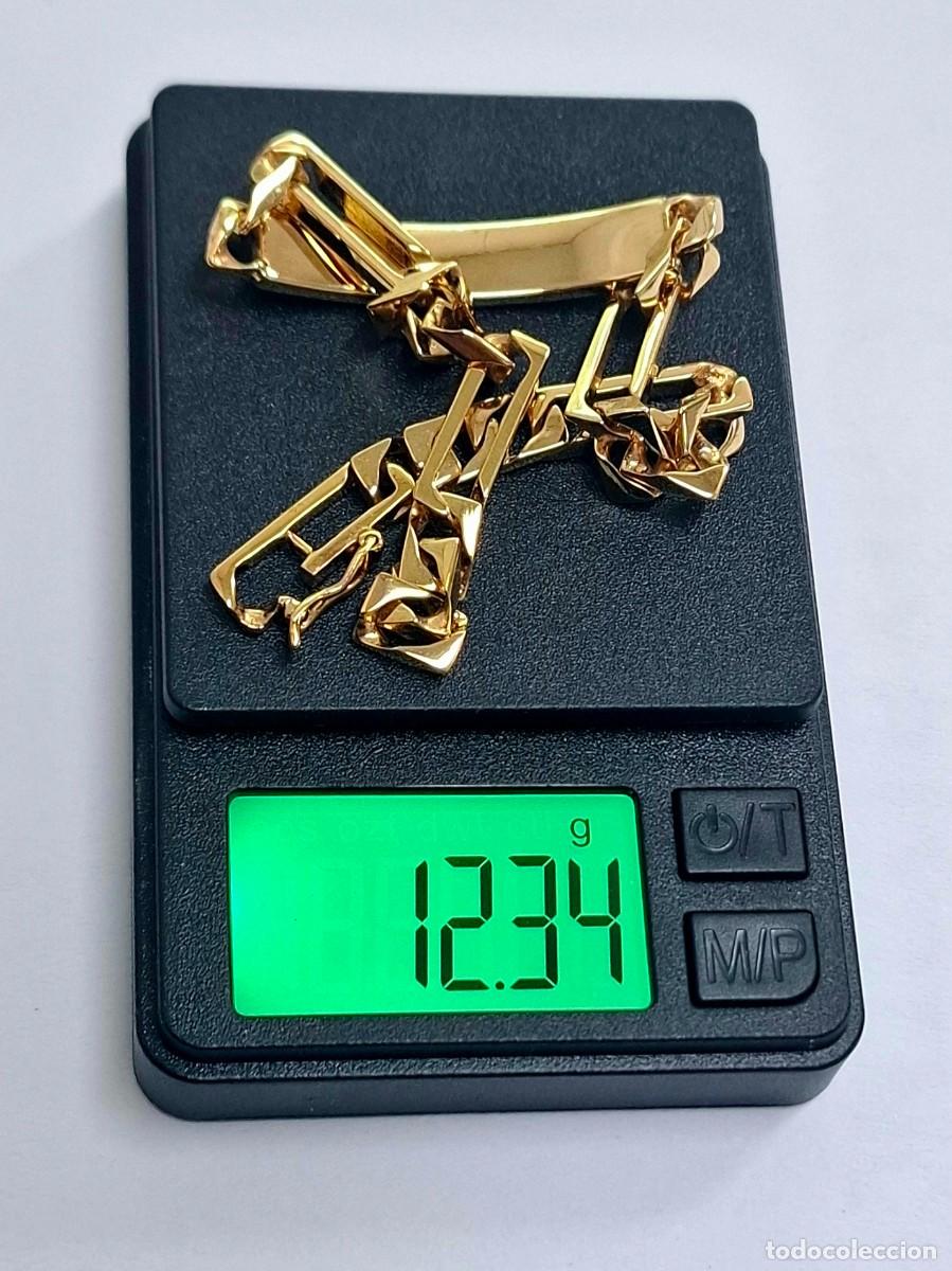 Joyeria: PULSERA DE IDENTIDAD CHAPADA EN ORO NUEVA A ESTRENAR - Foto 11