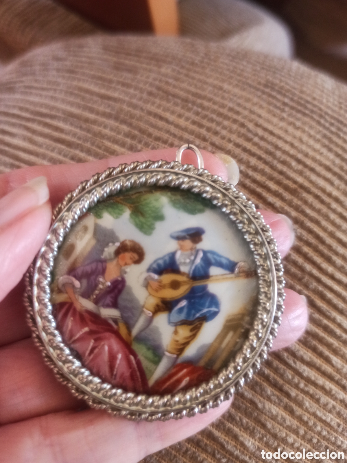 Joyeria: Broche porcelana limoges - Foto 1
