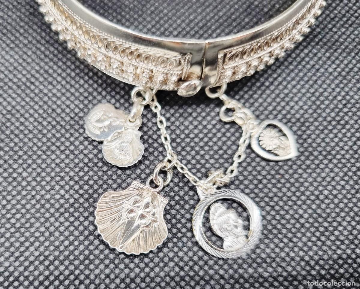Joyeria: Pulsera r&iacute;gida con abalorios de plata - Foto 6