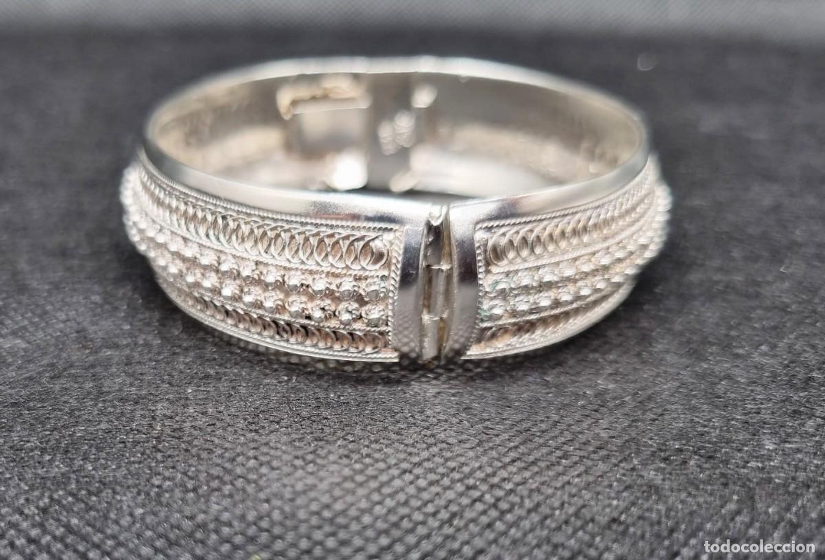 Joyeria: Pulsera r&iacute;gida con abalorios de plata - Foto 7
