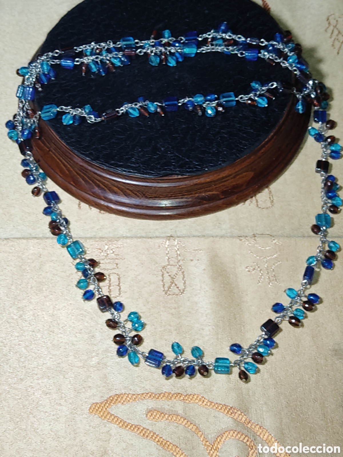 Joyeria: Collar largo de cristal de Murano. - Foto 2