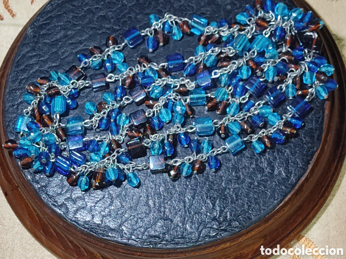Joyeria: Collar largo de cristal de Murano. - Foto 4