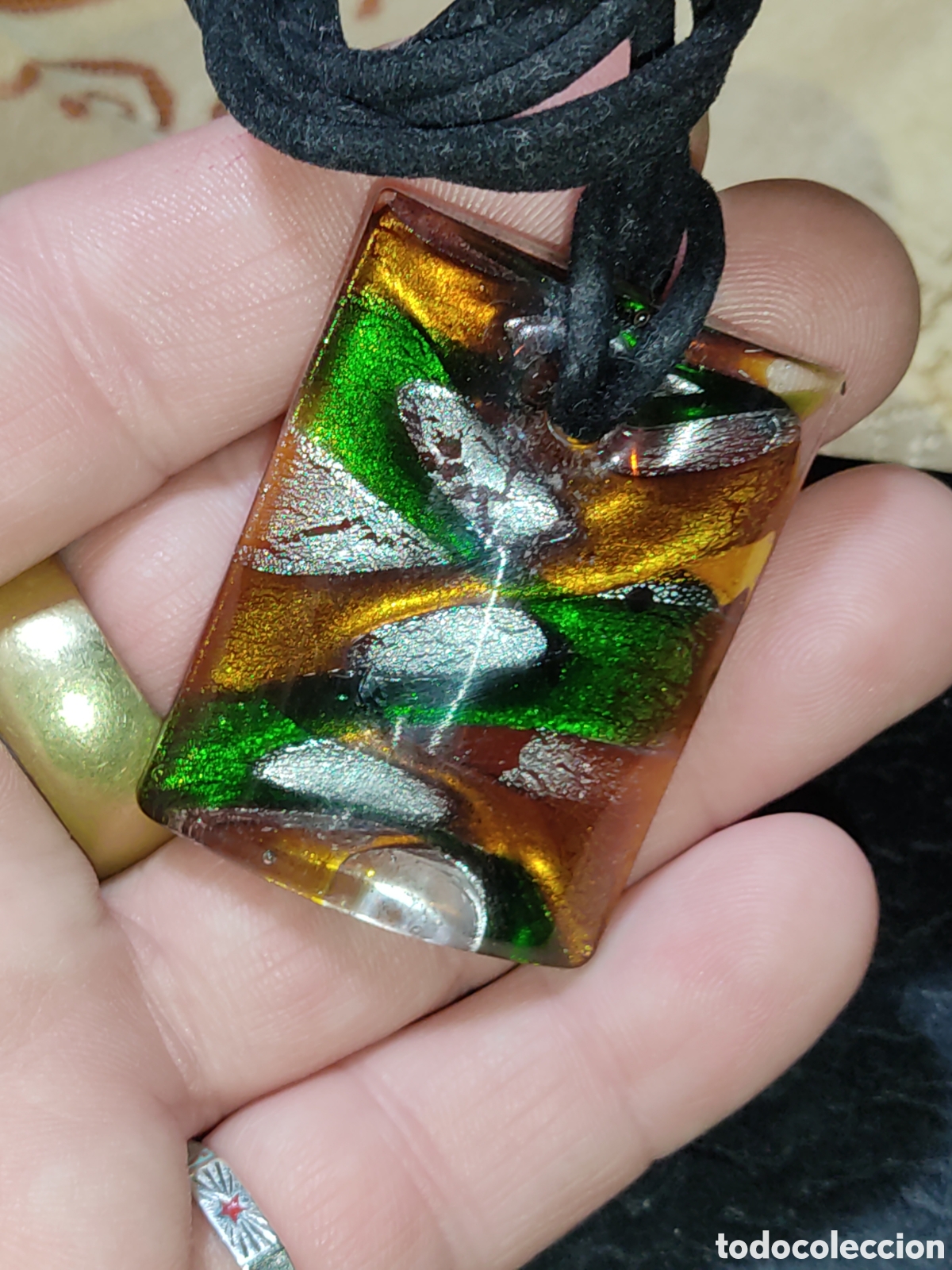 Joyeria: Colgante de cristal de Murano & Collar. - Foto 2