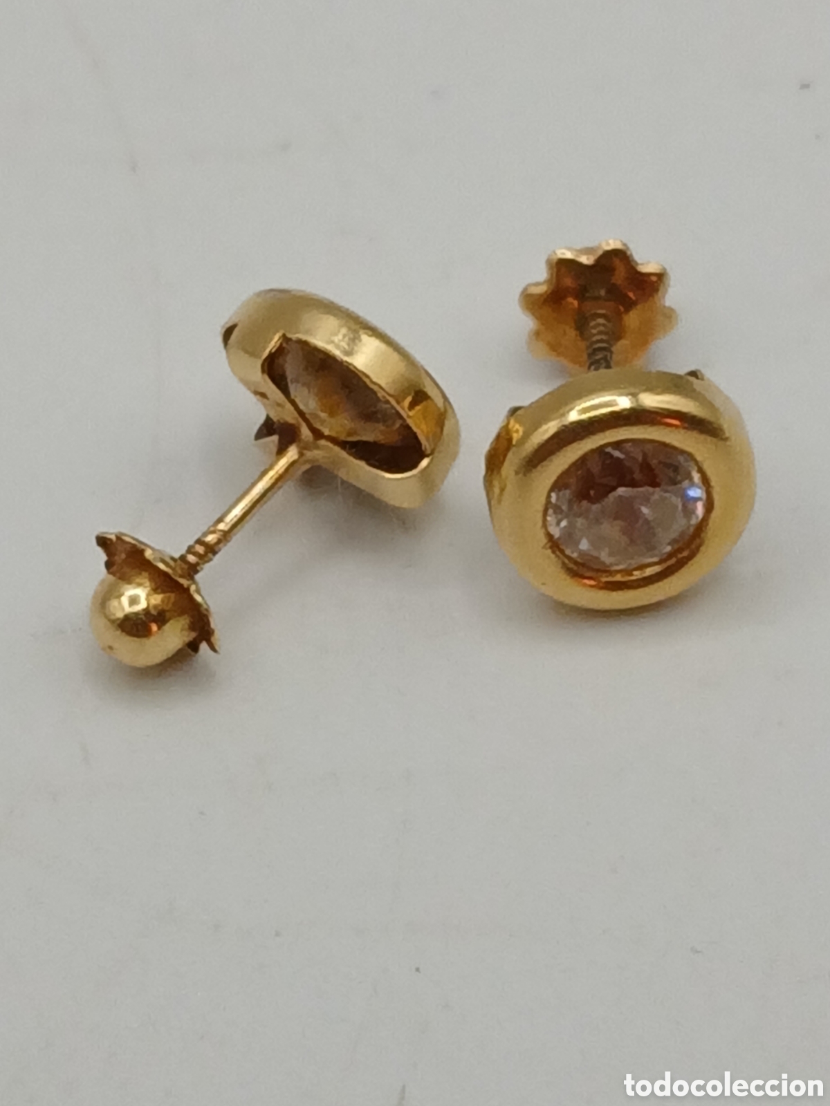 Joyeria: Pendientes oro 18quilates y cuarzo blanco - Foto 3