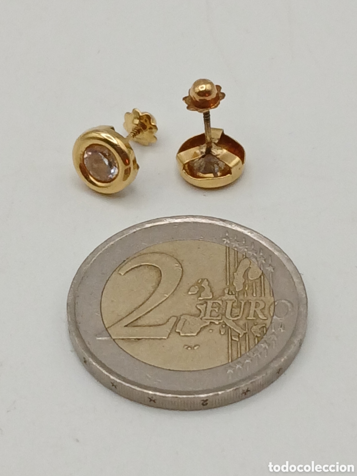 Joyeria: Pendientes oro 18quilates y cuarzo blanco - Foto 4