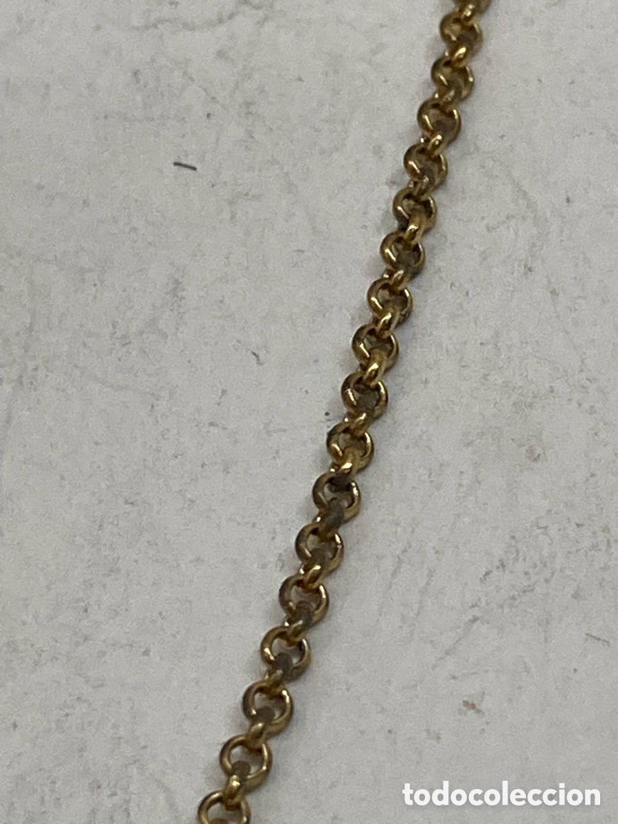 Joyeria: Cadena tipo rolo de plata chapada oro /CA429-1 - Foto 2