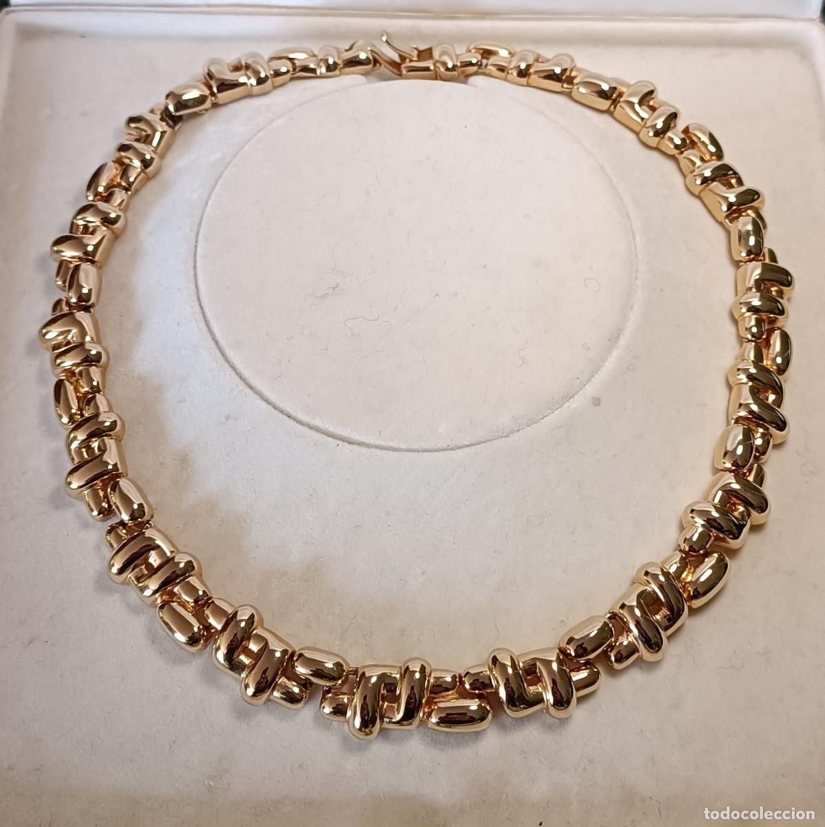Joyeria: Collar de eslabones en cadena en tono dorado - Foto 1