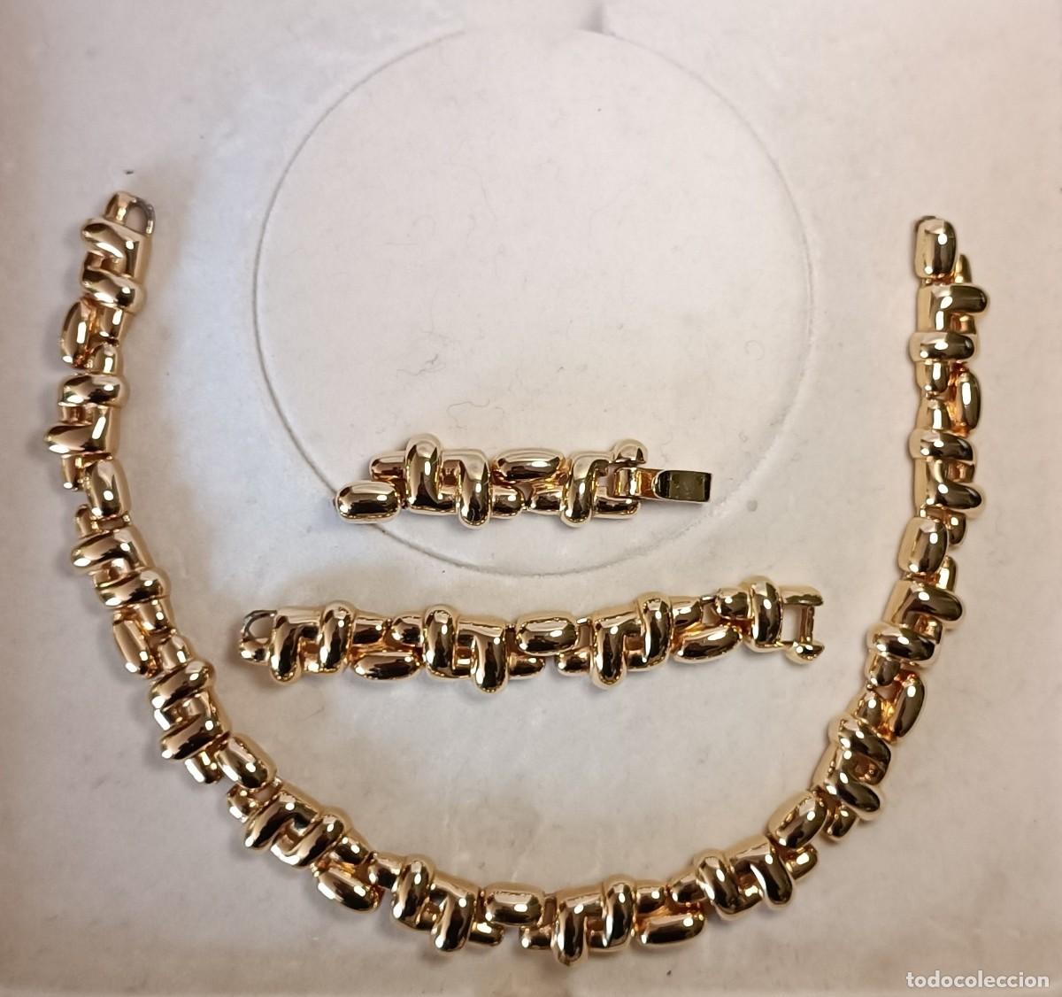 Joyeria: Collar de eslabones en cadena en tono dorado - Foto 5
