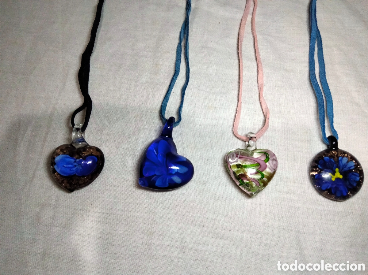 Joyeria: Lote colgantes cristal murano - Foto 2