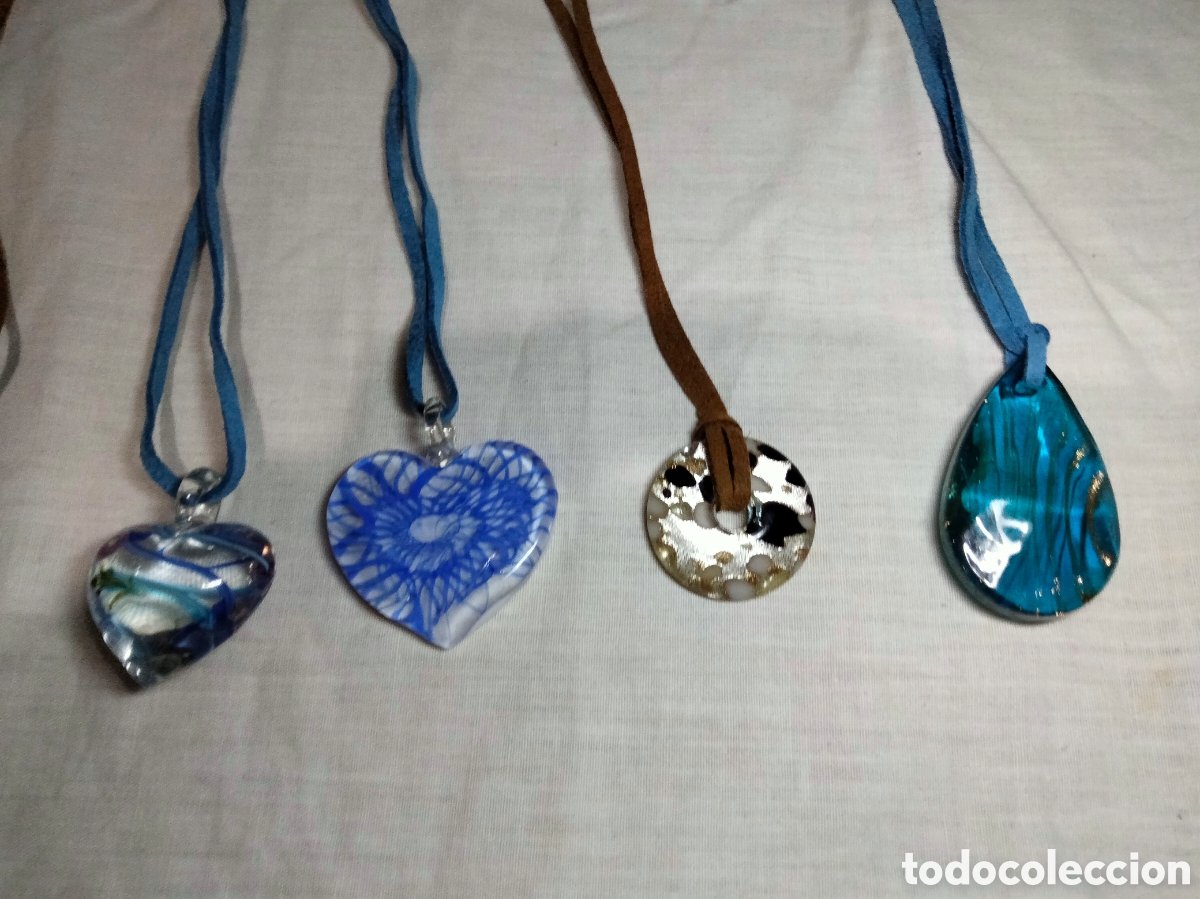 Joyeria: Lote colgantes cristal murano - Foto 4
