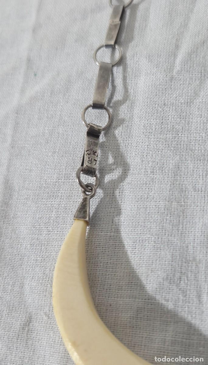 Joyeria: Antiguo Collar de hueso y plata - Foto 8