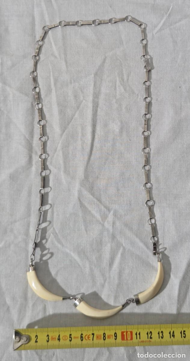 Joyeria: Antiguo Collar de hueso y plata - Foto 10