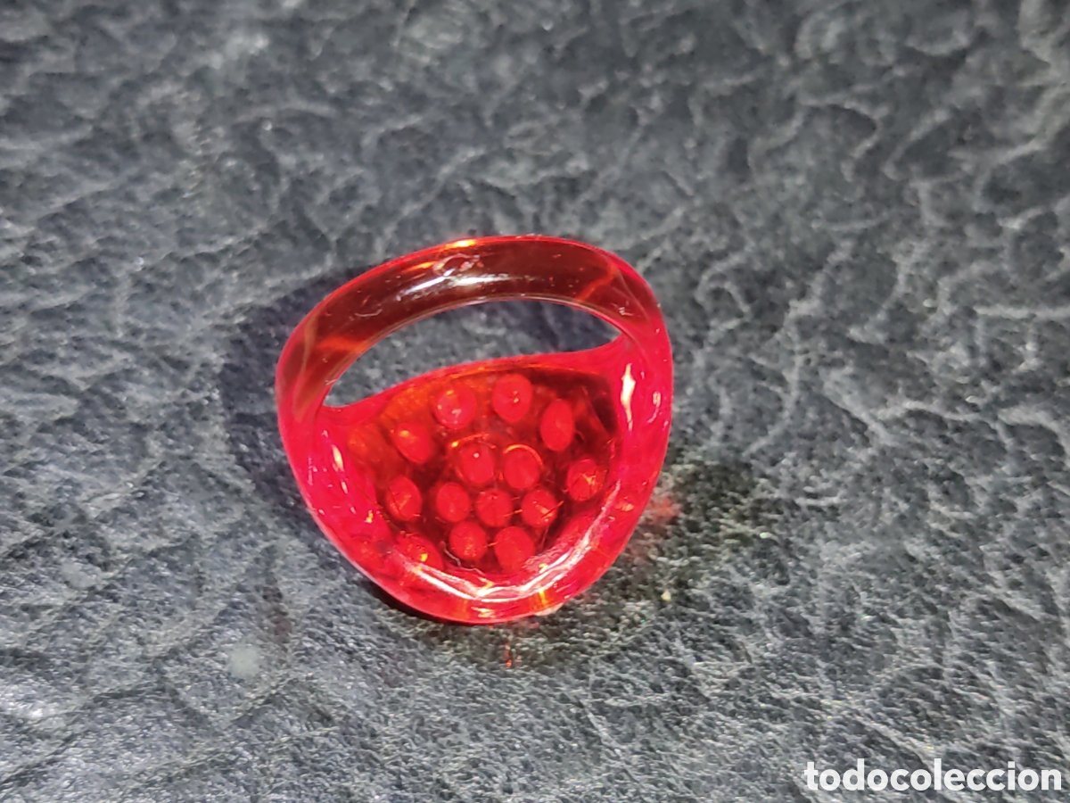 Joyeria: Antiguo Anillo de lucite con circonitas. - Foto 3