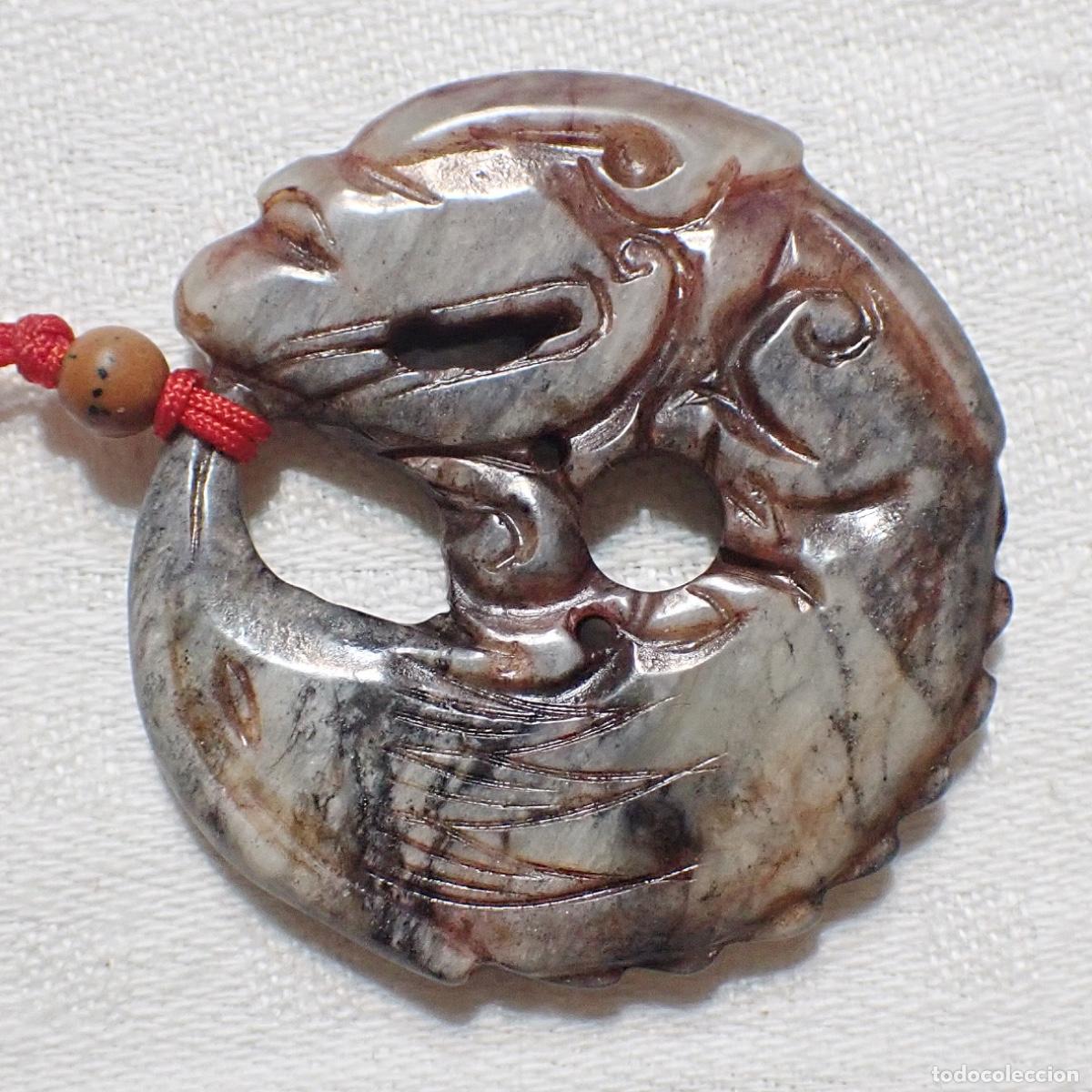 Joyeria: Colgante de jade chino - drag&oacute;n - Foto 1