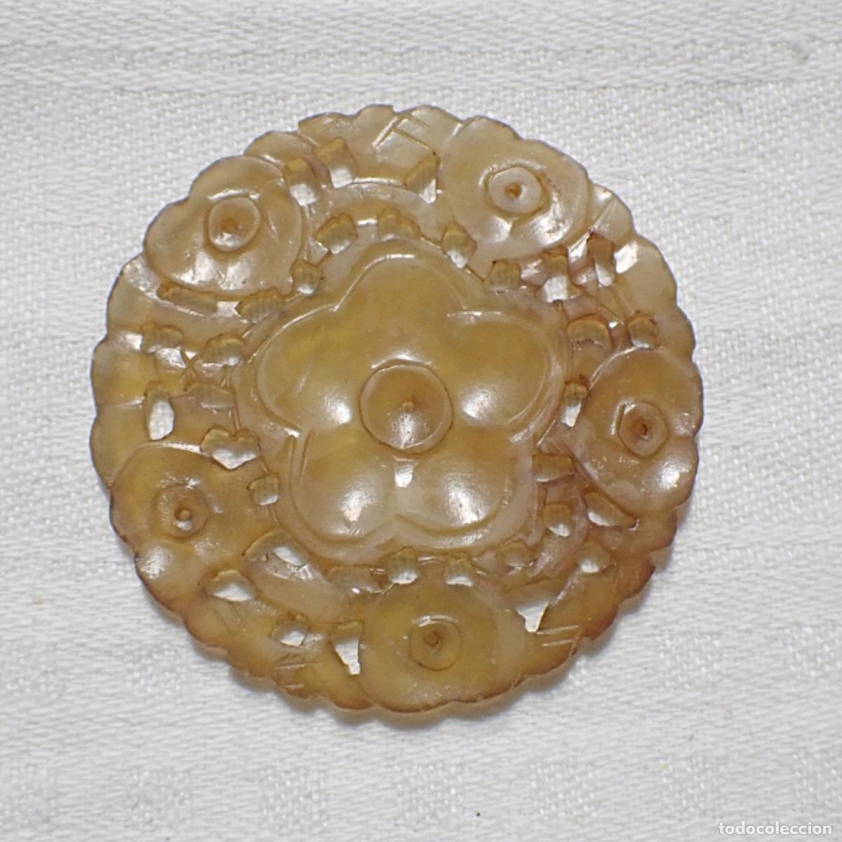 Joyeria: Colgante de jade chino - flor - Foto 1