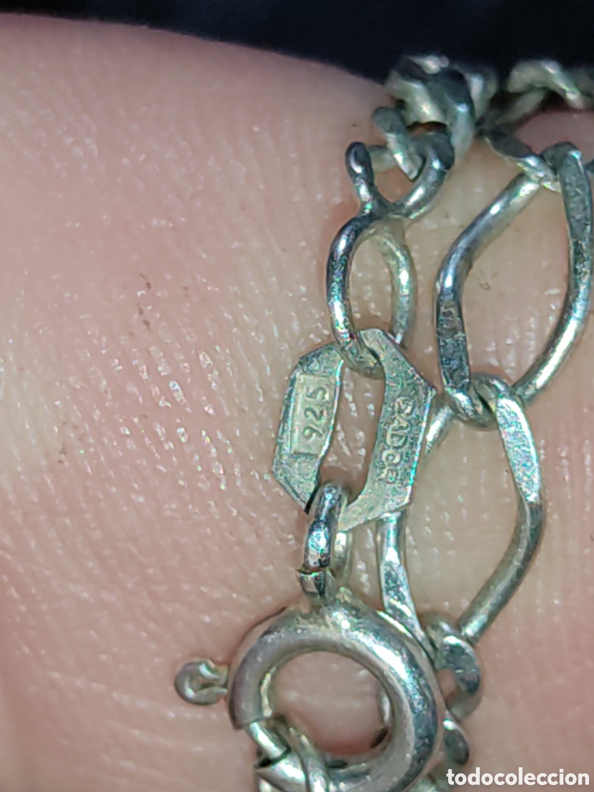 Joyeria: Cadena de plata contrastada 925.Vintage. - Foto 5