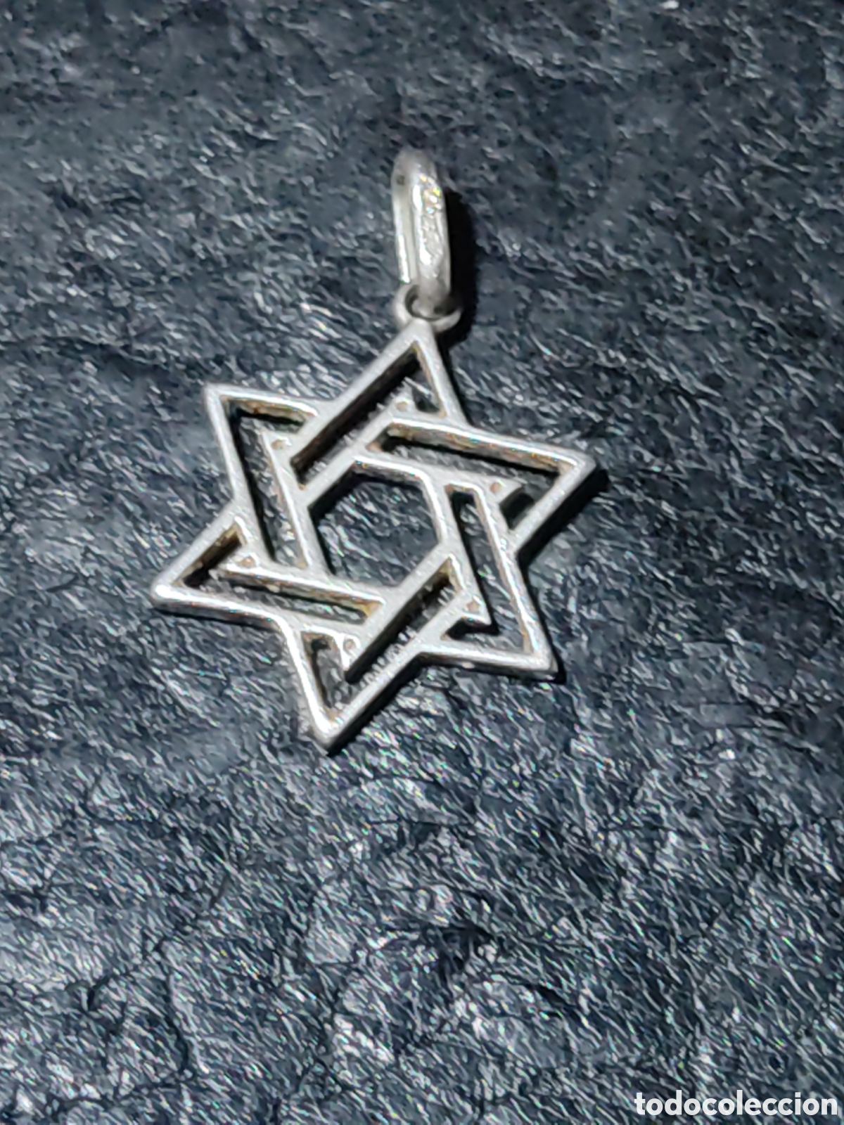 Joyeria: Colgante estrella de David de plata contrastada. - Foto 3
