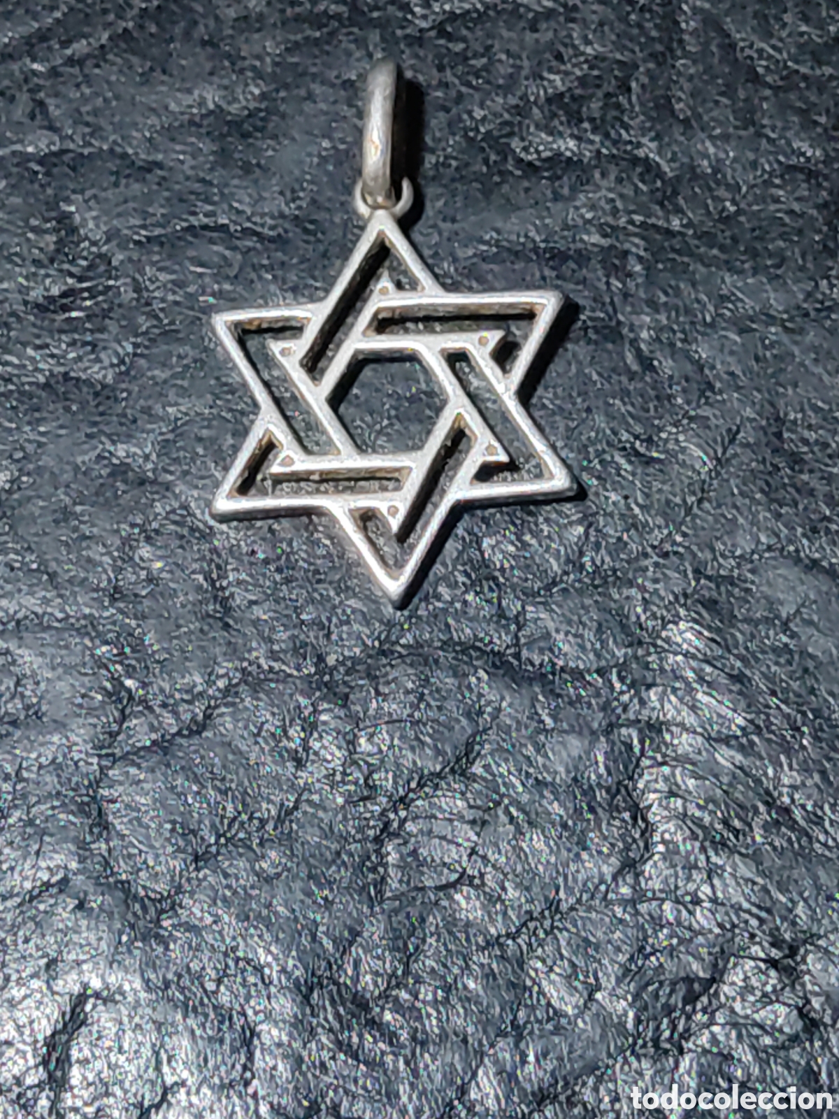 Joyeria: Colgante estrella de David de plata contrastada. - Foto 1