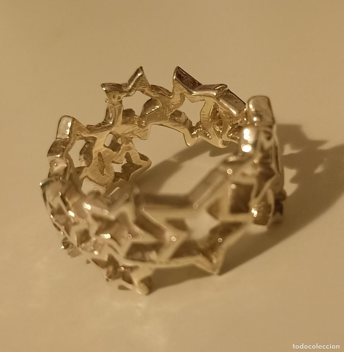 Joyeria: Anillo de plata con estrellas. - Foto 2