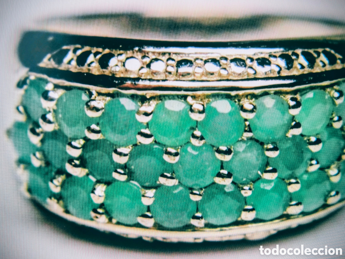 Joyeria: Anillo de plata 925 con Esmaraldas - Foto 8