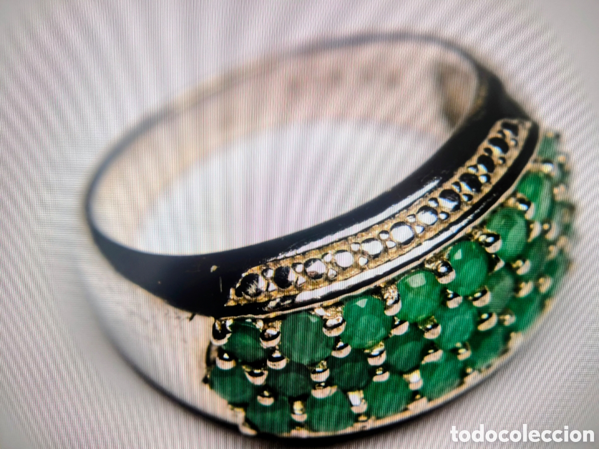 Joyeria: Anillo de plata 925 con Esmaraldas - Foto 10