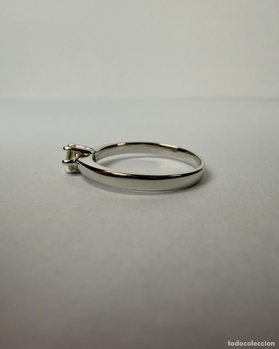 Joyeria: Anillo Oro Blanco 18k Diamante - Foto 3
