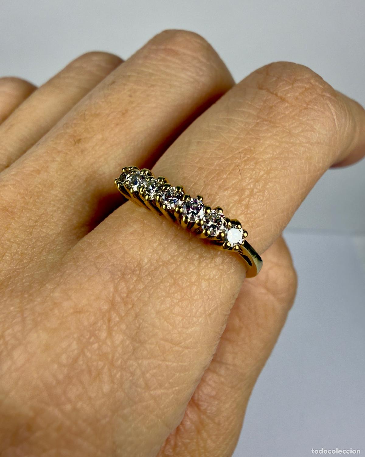 Joyeria: Anillo Oro 18k 7 Diamantes - Foto 6
