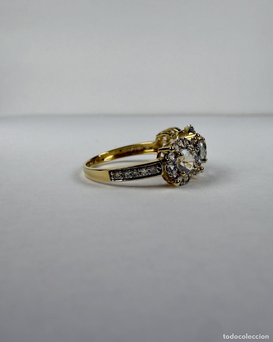 Joyeria: Anillo Oro 18k Topacio y Diamantes - Foto 5