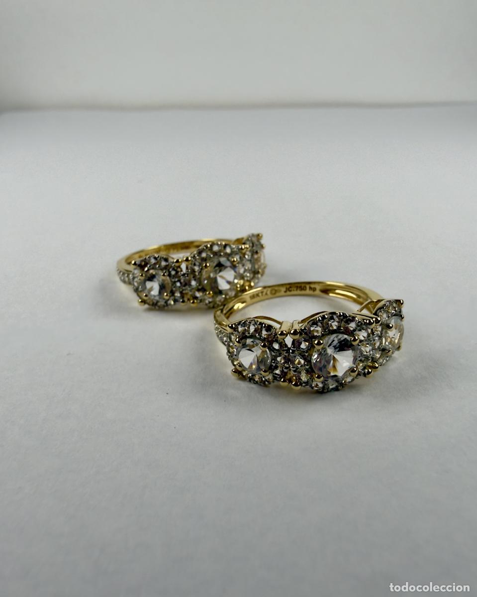 Joyeria: Anillo Oro 18k Topacio y Diamantes - Foto 6
