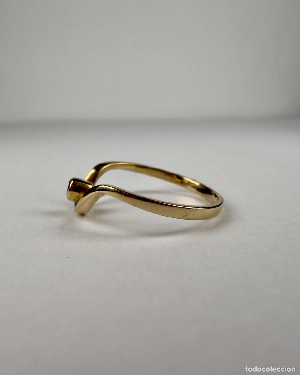 Joyeria: Anillo oro 18k con diamante 0.03ct - Foto 3
