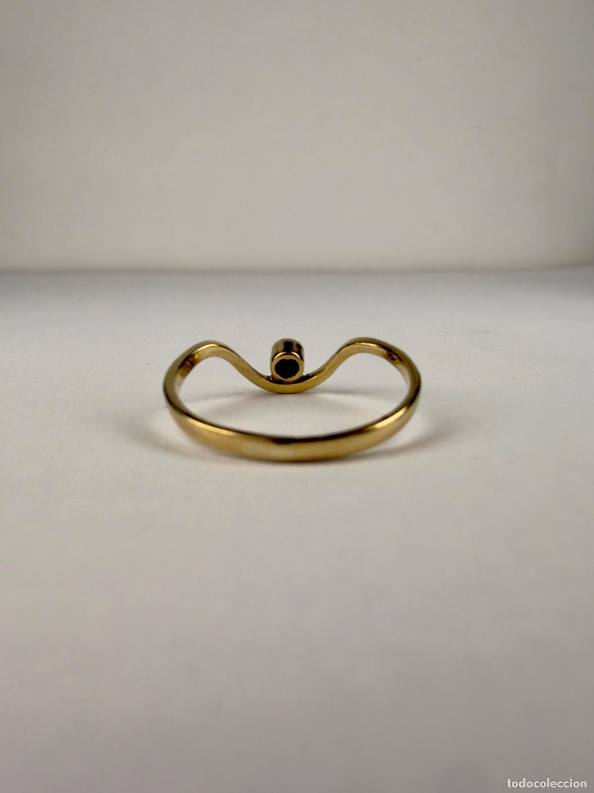 Joyeria: Anillo oro 18k con diamante 0.03ct - Foto 4