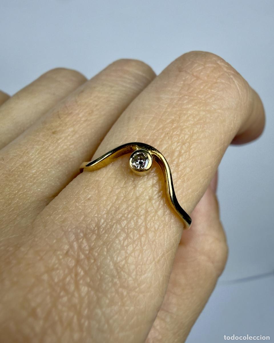 Joyeria: Anillo oro 18k con diamante 0.03ct - Foto 6