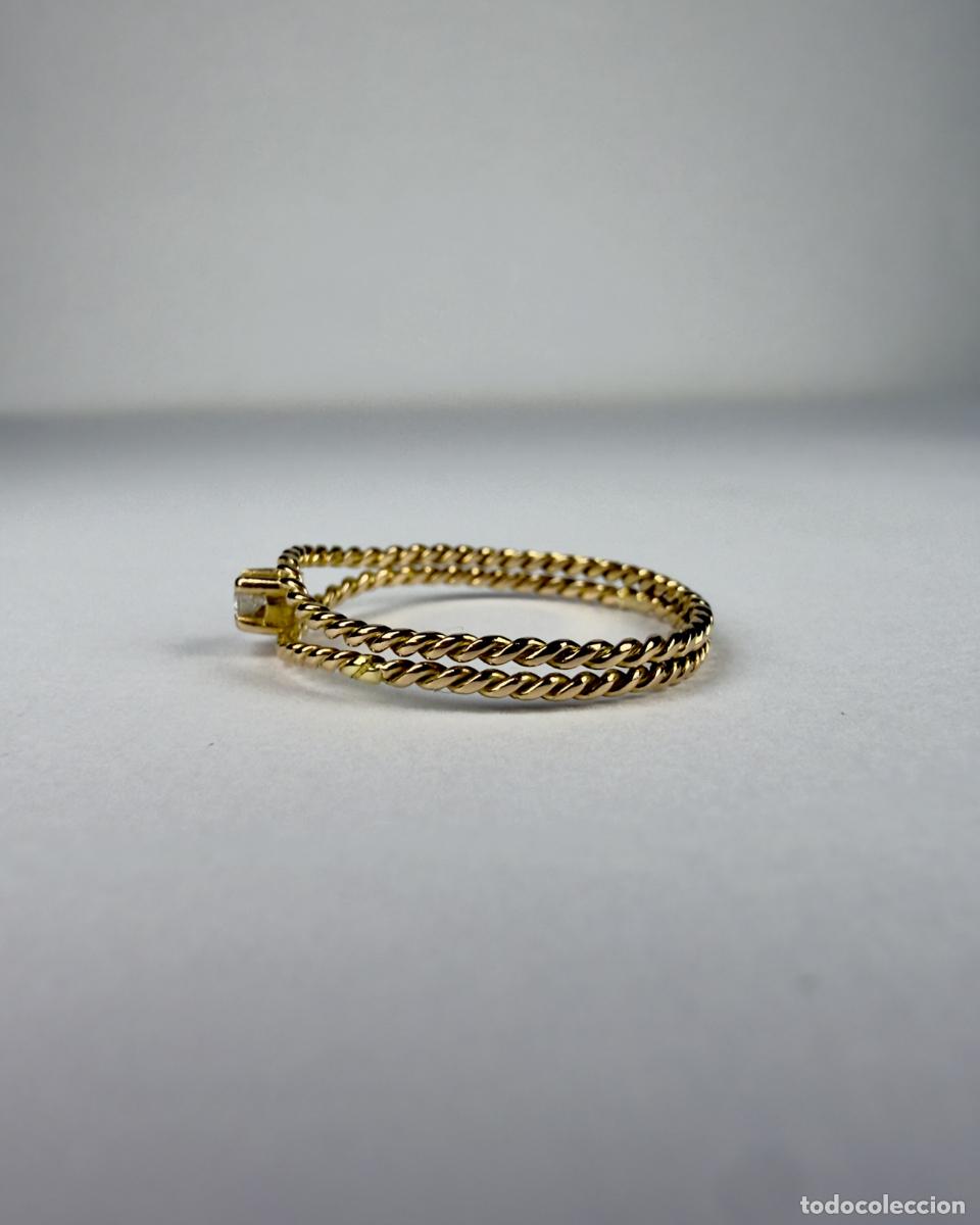 Joyeria: Anillo Oro 18k con Diamante 0.06ct - Foto 3