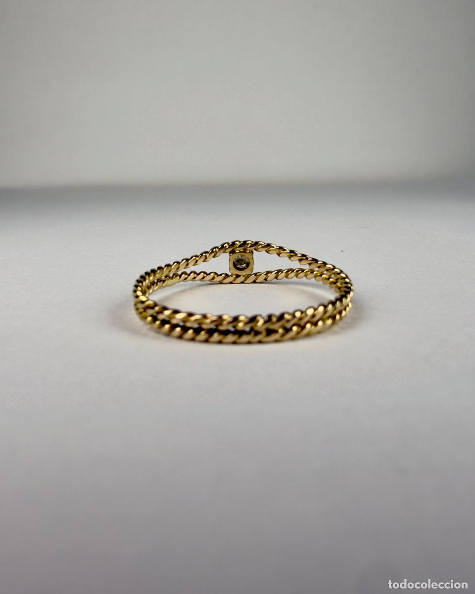 Joyeria: Anillo Oro 18k con Diamante 0.06ct - Foto 4