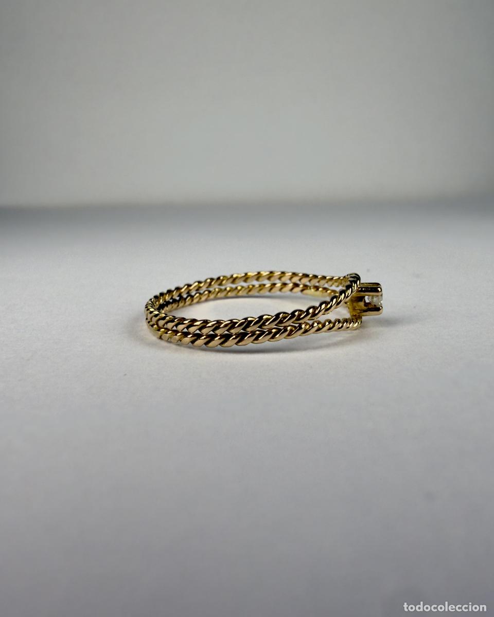 Joyeria: Anillo Oro 18k con Diamante 0.06ct - Foto 5