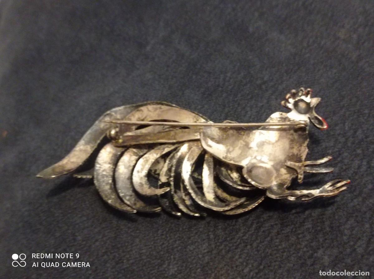 Joyeria: Broche de Gallo franc&eacute;s de la &eacute;poca de 1920 - Foto 2