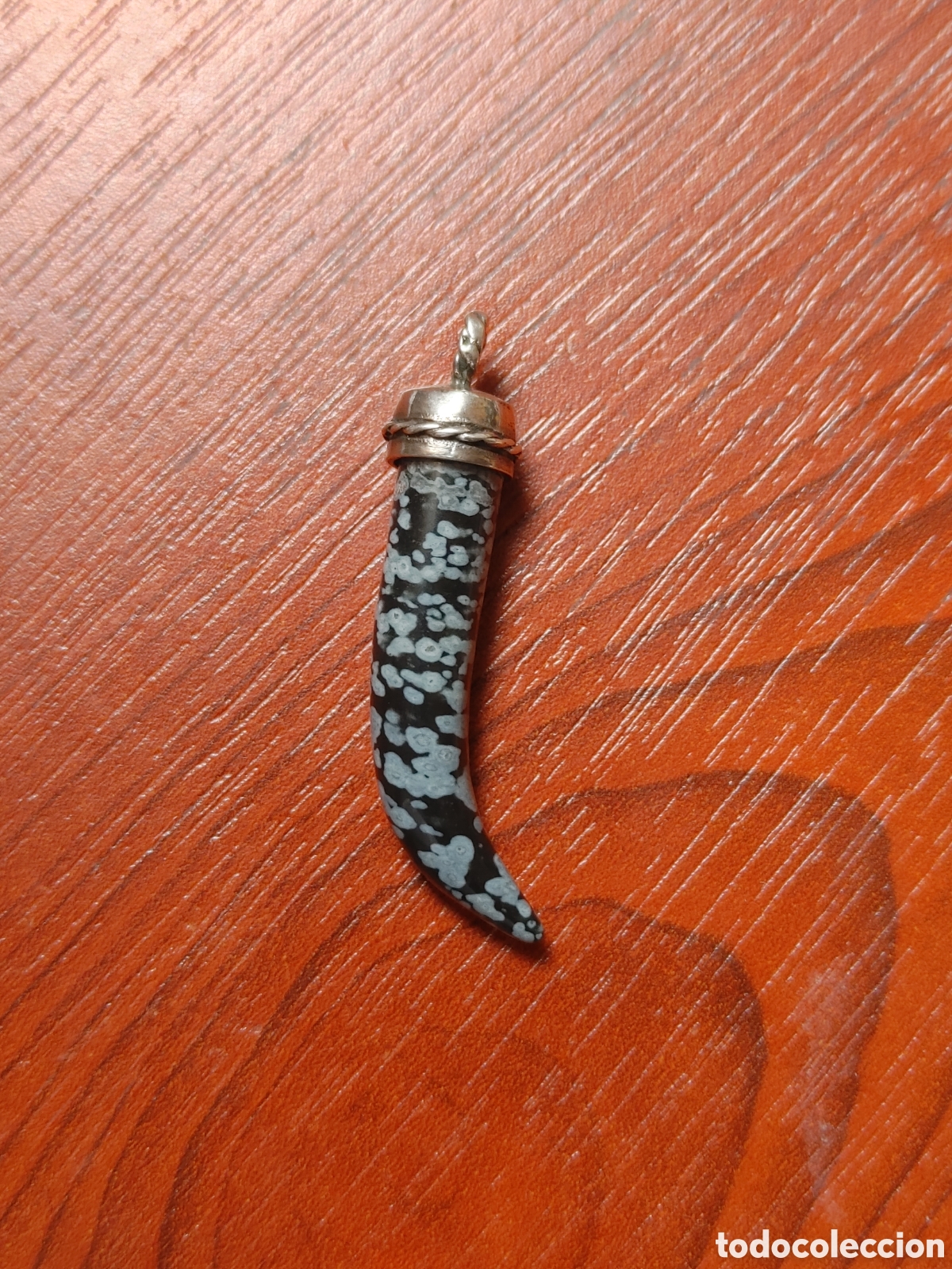 Joyeria: Colgante en plata y obsidiana nevada. - Foto 4